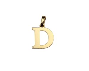 Pandantiv din aur initiala D